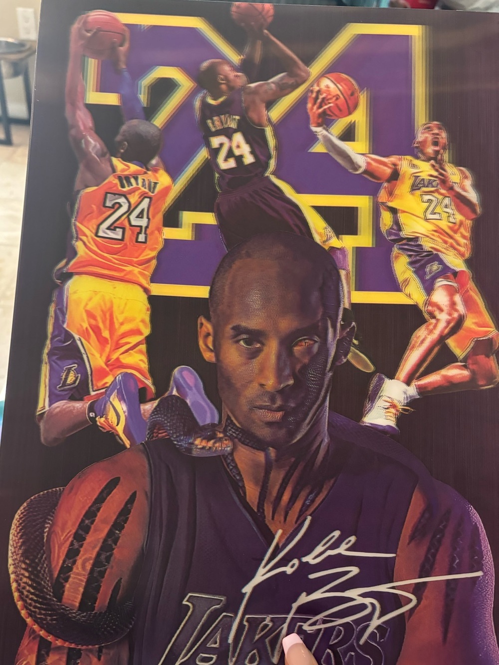Los Angeles Lakers Purple & Gold Wall Art Poster